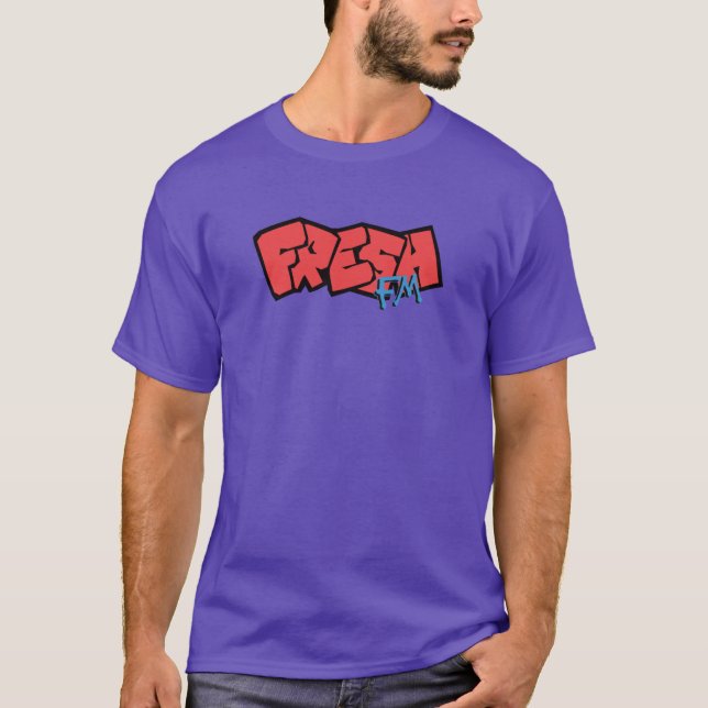 Fresh105 Men's Purple Tee (Front)