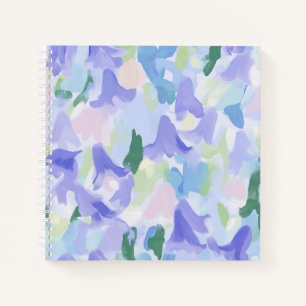 Fresh and Clean Bluebells Squared Notebook