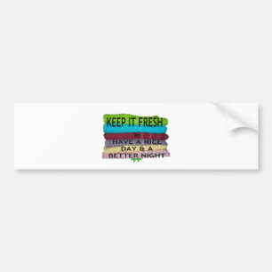Fresh and Clean: Burst of Colour for a Fresh Start Bumper Sticker