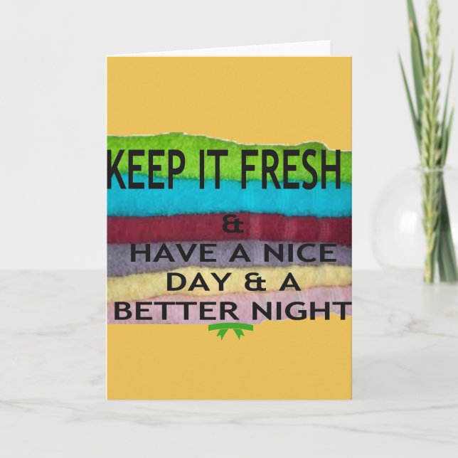Fresh and Clean: Burst of Colour for a Fresh Start Card (Front)