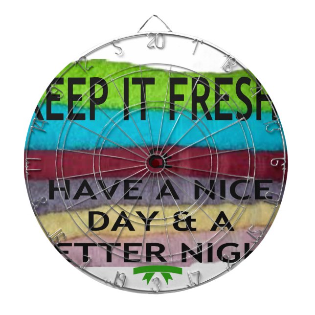 Fresh and Clean: Burst of Colour for a Fresh Start Dartboard (Front)