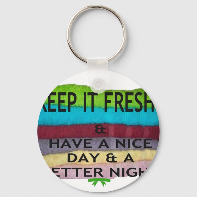 Fresh and Clean: Burst of Colour for a Fresh Start Keychain (Front)