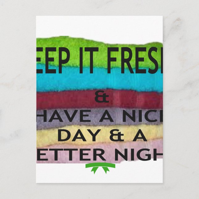 Fresh and Clean: Burst of Colour for a Fresh Start Postcard (Front)