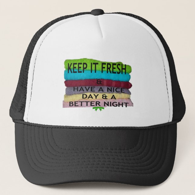 Fresh and Clean: Burst of Colour for a Fresh Start Trucker Hat (Front)
