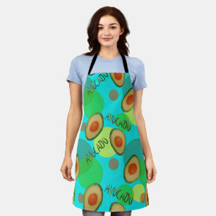 Fresh and fun avocado pattern apron
