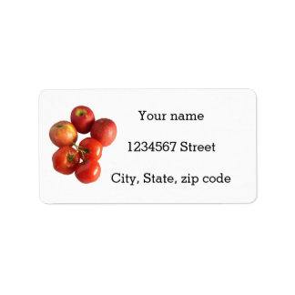 Fresh Apples & Tomatoes  Address Label