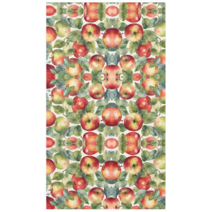 Fresh apples watercolor design tablecloth