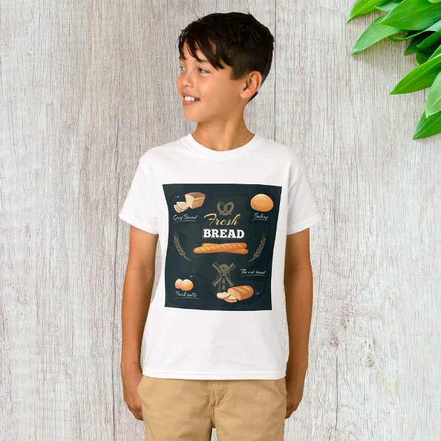Fresh Artisan Bread Bakery Loaf Rolls Baguette  T-Shirt (Creator Uploaded)