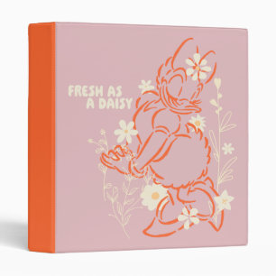 Fresh as a Daisy Minimalist Floral Graphic Binder