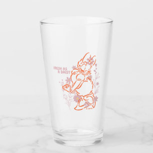 Fresh as a Daisy Minimalist Floral Graphic Glass