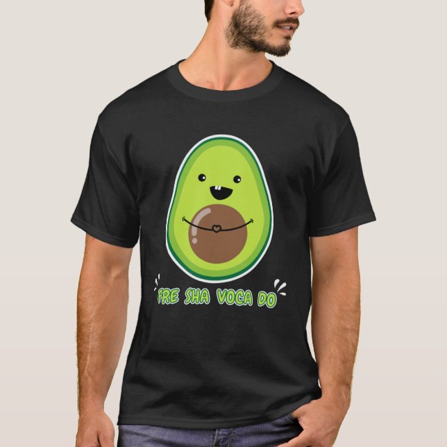 Fresh Avocado   Vegan  Cool Fruity T-Shirt (Front)