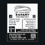 Fresh Baguettes, Bakers, Bakery Store Advert Flyer<br><div class="desc">Fresh Baguettes,  Bakers,  Bakery Store Advertising Flyers By The Business Card Store.</div>