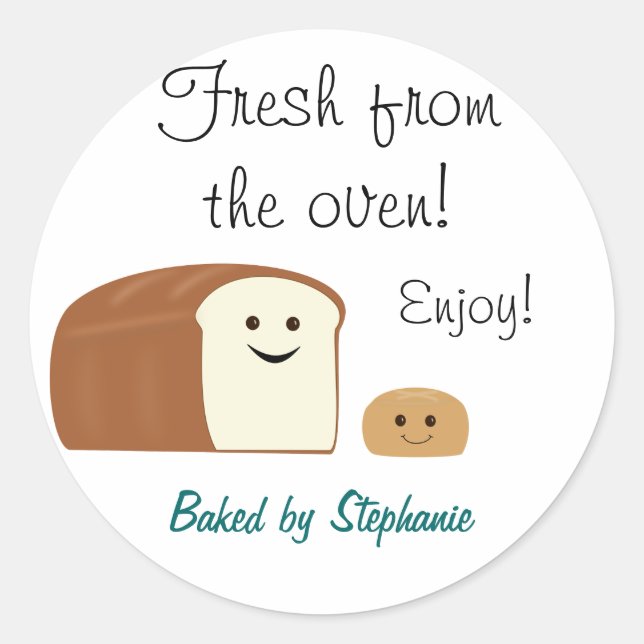 Fresh Baked Bread Gift Tag (Front)