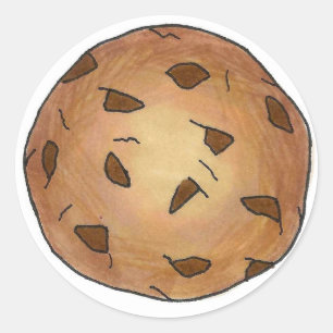 Fresh Baked Chocolate Chip Cookie Bakery Foodie Classic Round Sticker