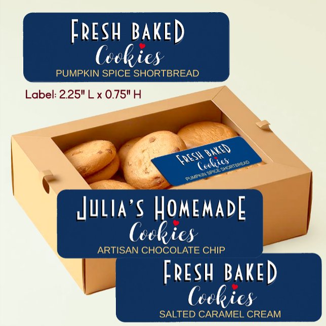 FRESH BAKED COOKIES with cookie name and heart Lab (Creator Uploaded)