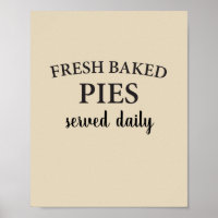 Fresh Baked Pies Served Daily