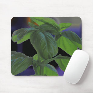 Fresh Basil Closeup Mouse Pad