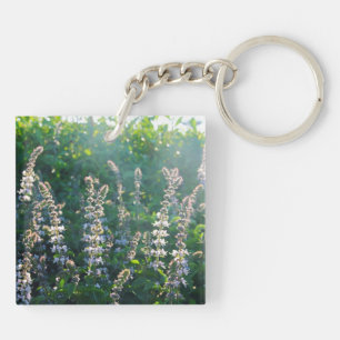 Fresh basil keychain