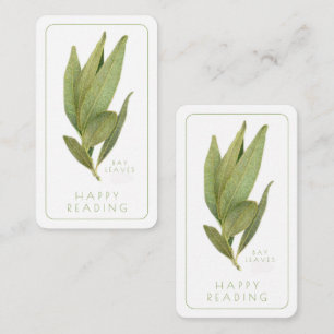 FRESH BAY LEAVES Bookmark - 3.5x2 Card + Text