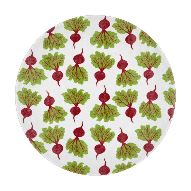 Fresh Beet Collection White Cutting Board (Front)