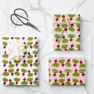 Fresh Beet Collection  Wrapping Paper Sheet