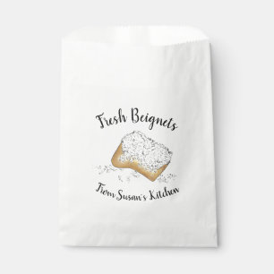 Fresh Beignets Sugary New Orleans Beignet Pastry Favour Bag