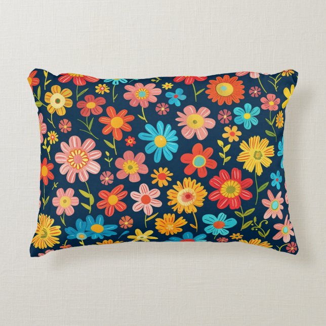 Fresh Blossom Energy Accent Pillow (Front)
