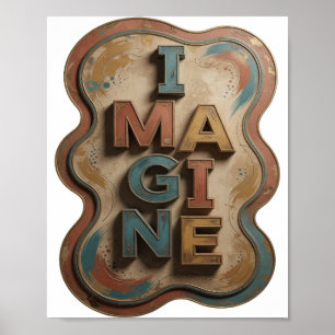 Fresh Blue IMAGINE Wearable Art Poster