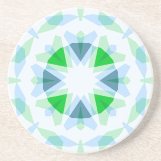 Fresh Blue Pretty Green Star Dopamine Decor Kitsch Coaster
