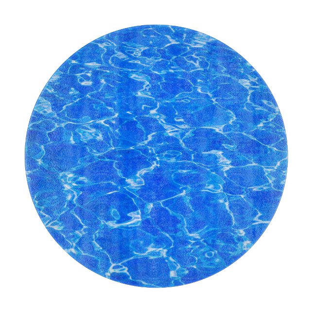 Fresh Blue Water Cutting Board (Front)