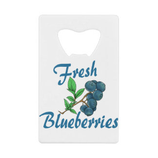 fresh blueberries credit card bottle opener