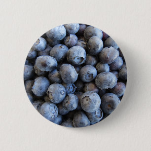 Fresh Blueberries Photograph 2 Inch Round Button