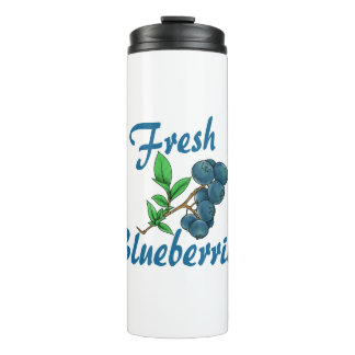 fresh blueberries thermal tumbler