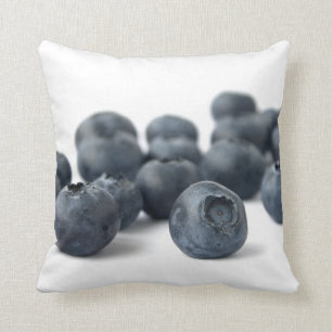 Fresh Blueberries Throw Pillow