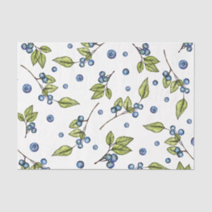 Fresh Blueberries Tissue Paper