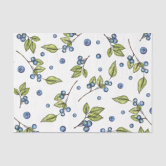 Fresh Blueberries Tissue Paper