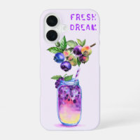 Fresh Blueberry Drink iPhone Case