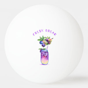 Fresh Blueberry Drink Ping Pong Ball