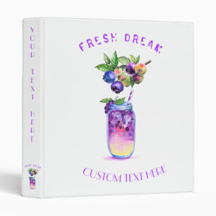 Fresh Blueberry Juice Cool Drink - Summer Cocktail Binder