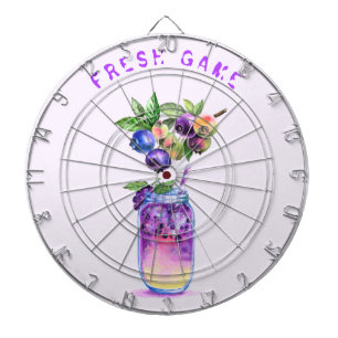 Fresh Blueberry Juice Cool Drink - Summer Game - Dartboard