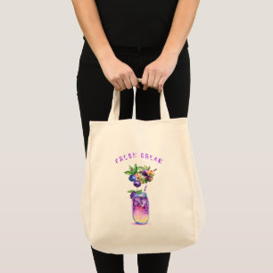 Fresh Blueberry Juice Cool Drink Tote Bag