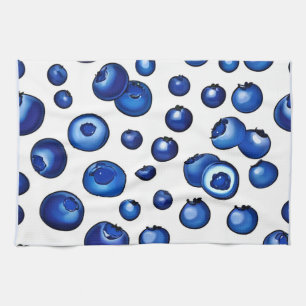Fresh Blueberry Pattern Kitchen Towel