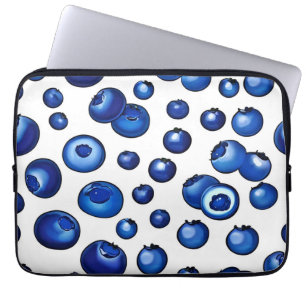 Fresh Blueberry Pattern Laptop Sleeve