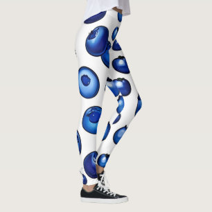 Fresh Blueberry Pattern Leggings