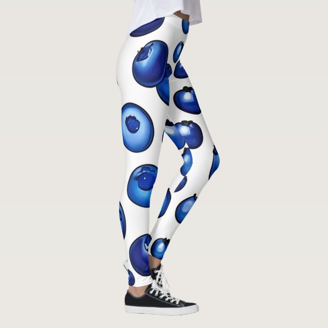 Fresh Blueberry Pattern Leggings (Right)