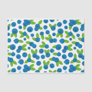 Fresh Blueberry Pattern Tissue Paper