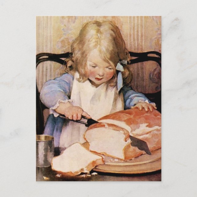 Fresh Bread by Jessie Willcox Smith Postcard (Front)