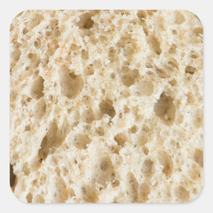 Fresh bread pattern square sticker