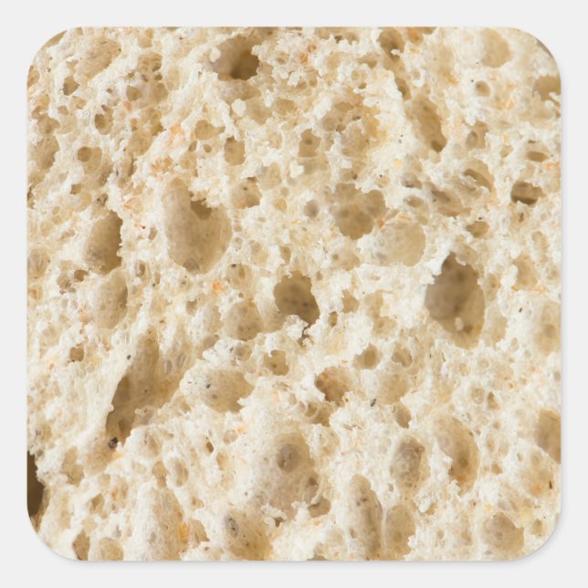 Fresh bread pattern square sticker (Front)