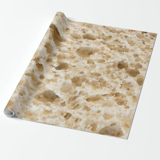 Fresh bread pattern wrapping paper (Unrolled)